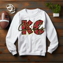 Load image into Gallery viewer, Chiefs KC Leopard Tee or Crewneck