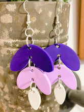 Load image into Gallery viewer, Triple Row Dangle Earring