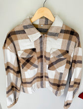 Load image into Gallery viewer, The Flannel Crop Jacket