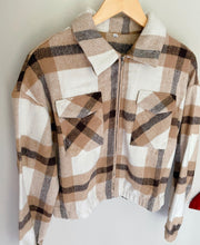 Load image into Gallery viewer, The Flannel Crop Jacket