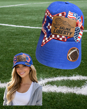 Load image into Gallery viewer, *EXCLUSIVE* Salina Liberty Football Leather Patch Logo Hat
