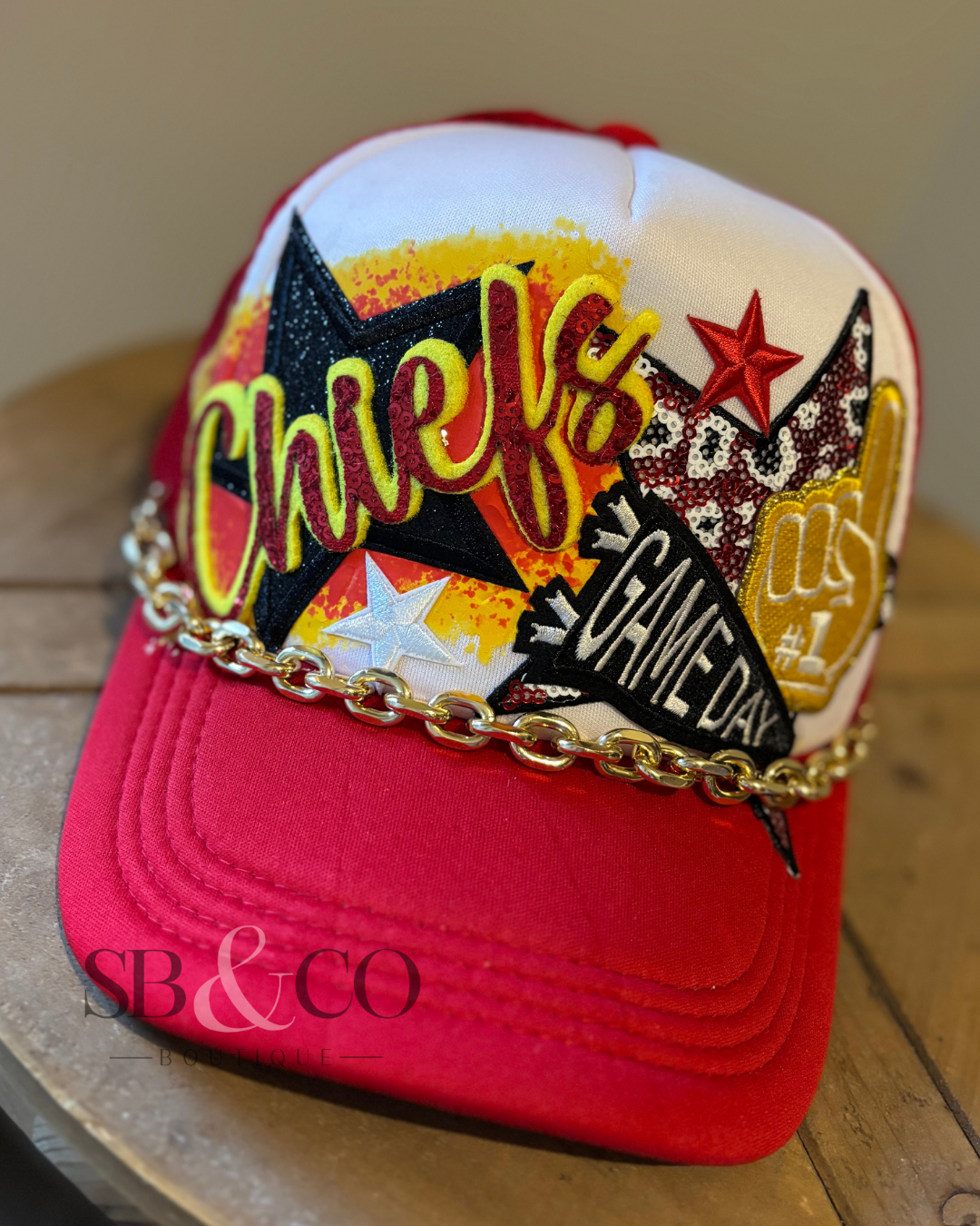KC Chiefs Gameday Trucker Hat – SB & Co. Boutique display picture 3