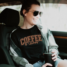 Load image into Gallery viewer, Coffee &amp; Chaos Graphic Tee
