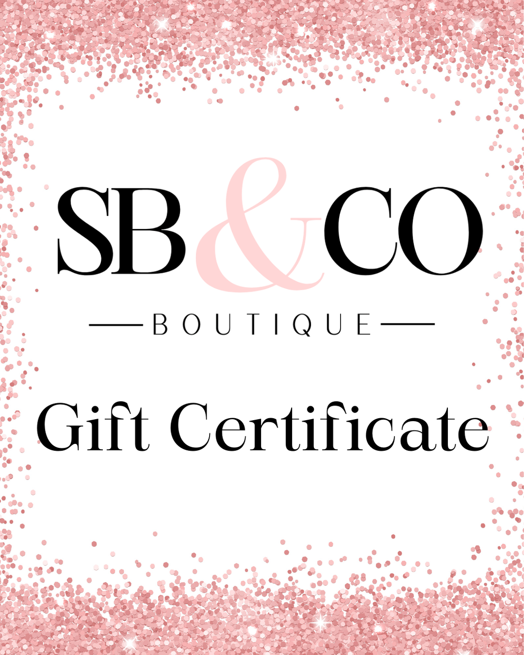 SB & Co. Boutique E-Gift Certificate