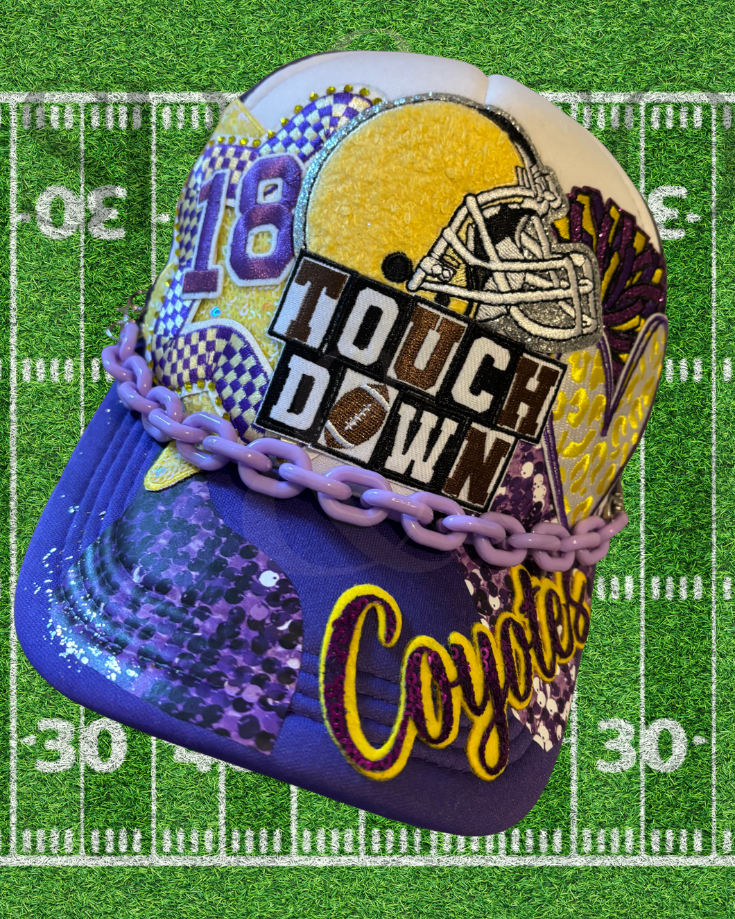 KWU Coyotes Football Custom Hat