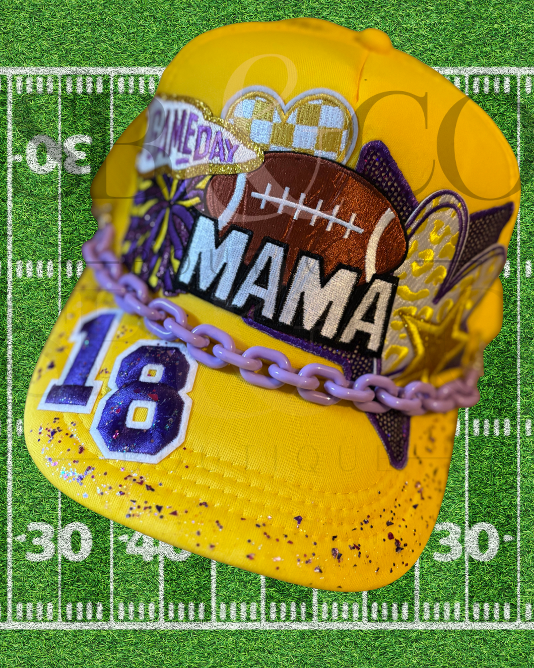 Football Mama Custom Hat