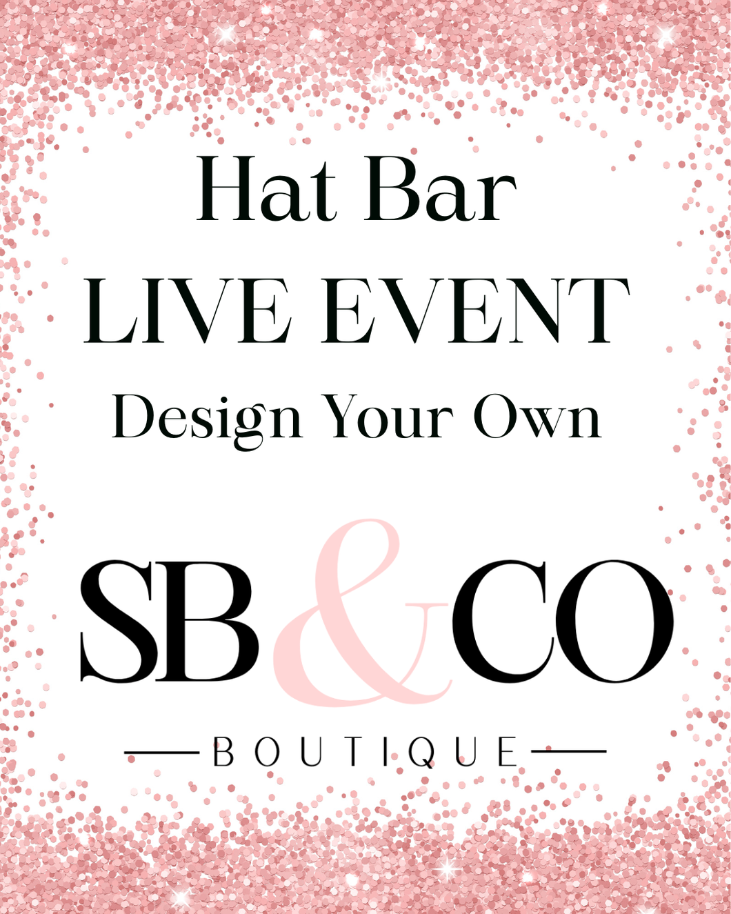 LIVE Event-Design Your Custom Hat